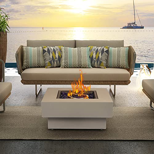 Propane Outdoor Fire Pit Table 32.5-inch Round 50,000 BTU F86718
