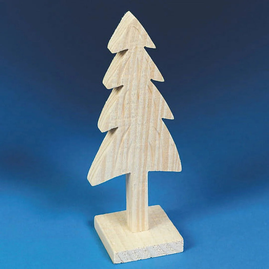 Unfinished Wooden Pine Trees, Pack of 6 N754