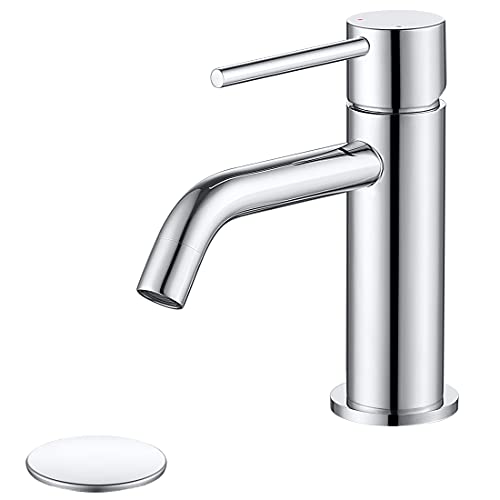 Brushed Gold Single Handle Vessel Sink Faucet U5246