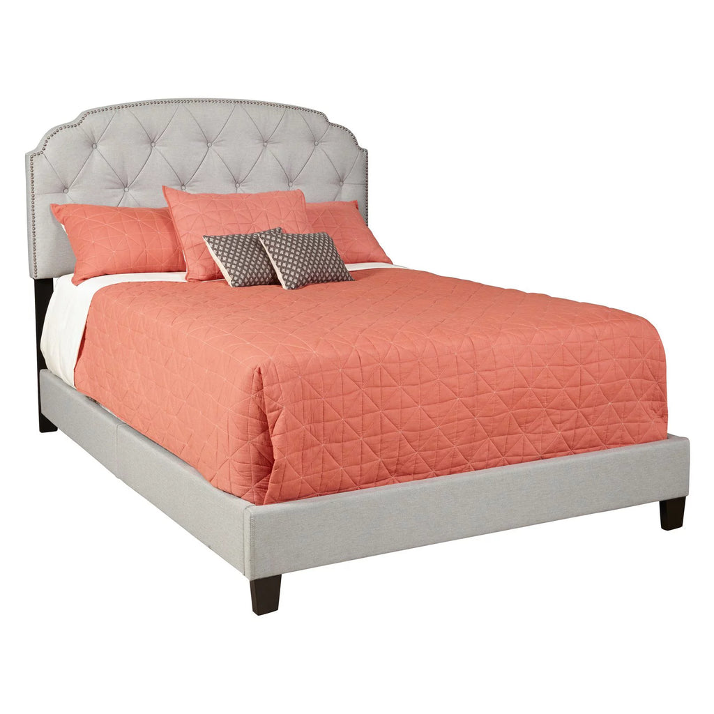 King All-In-One Shaped Corners Upholstered Bed N1858
