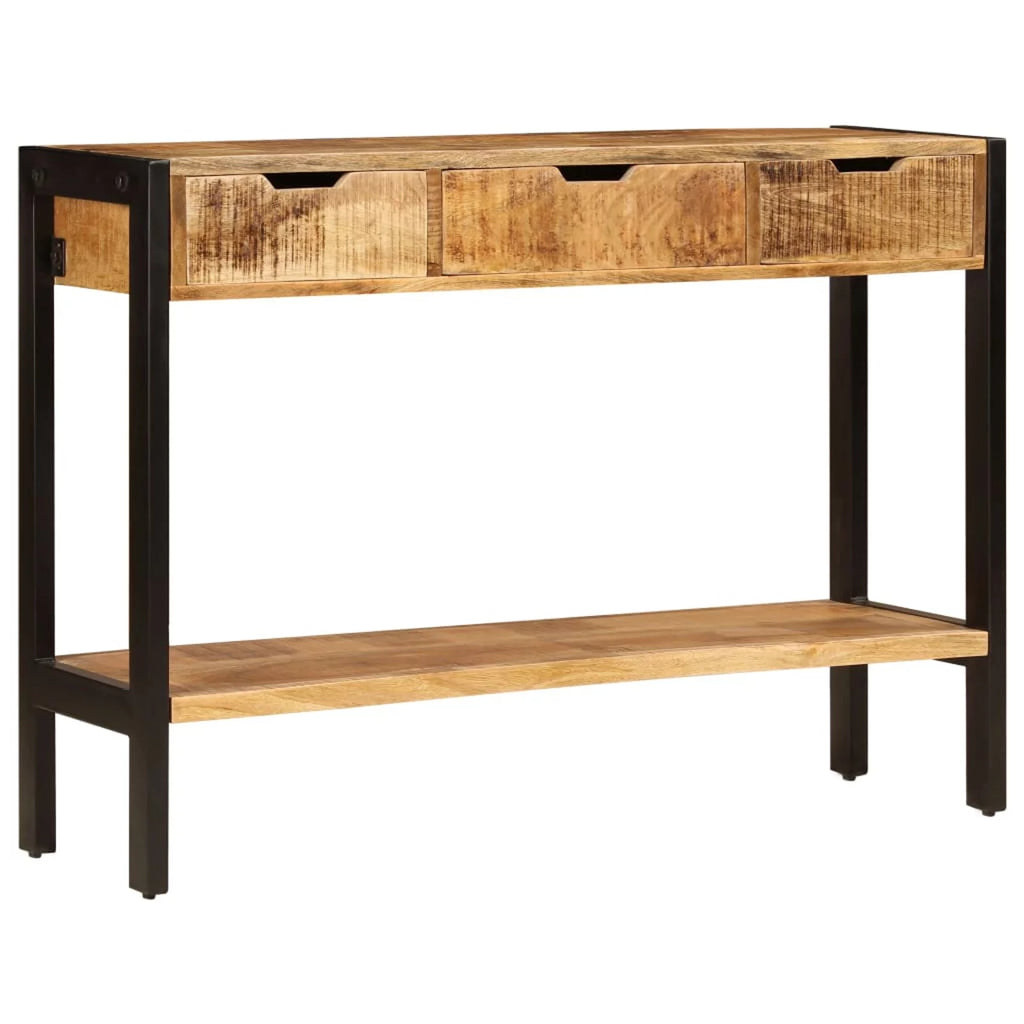 Mango Wood Sideboard with 3 Drawers and 1 Shelf F4905