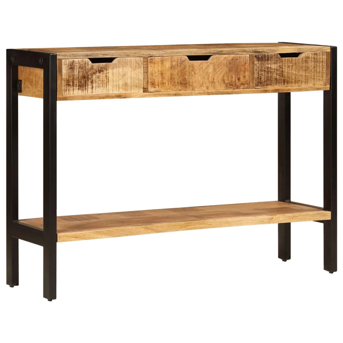 Mango Wood Sideboard with 3 Drawers and 1 Shelf F4905