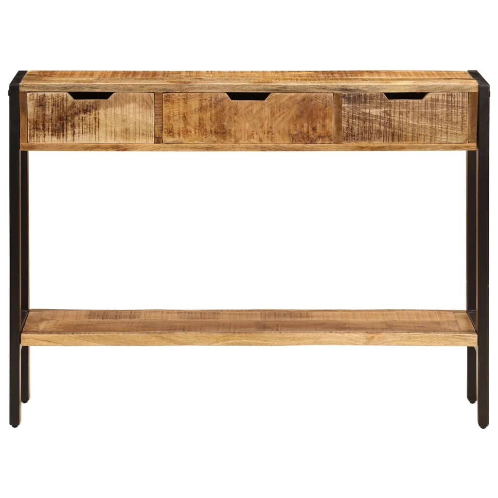 Mango Wood Sideboard with 3 Drawers and 1 Shelf F4905