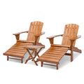 Set of 3 Adirondack Chairs with Side Table O1708