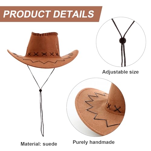 6 Set Western Cowboy Hat with Bandanna X209
