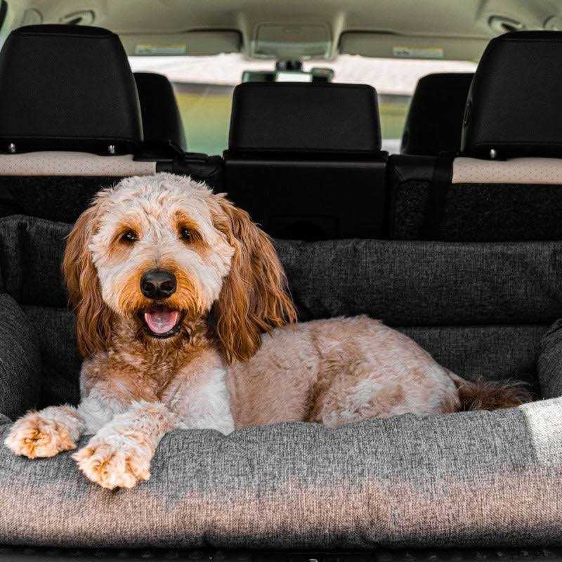 Memory Foam Dog Car Bed Gray V8768