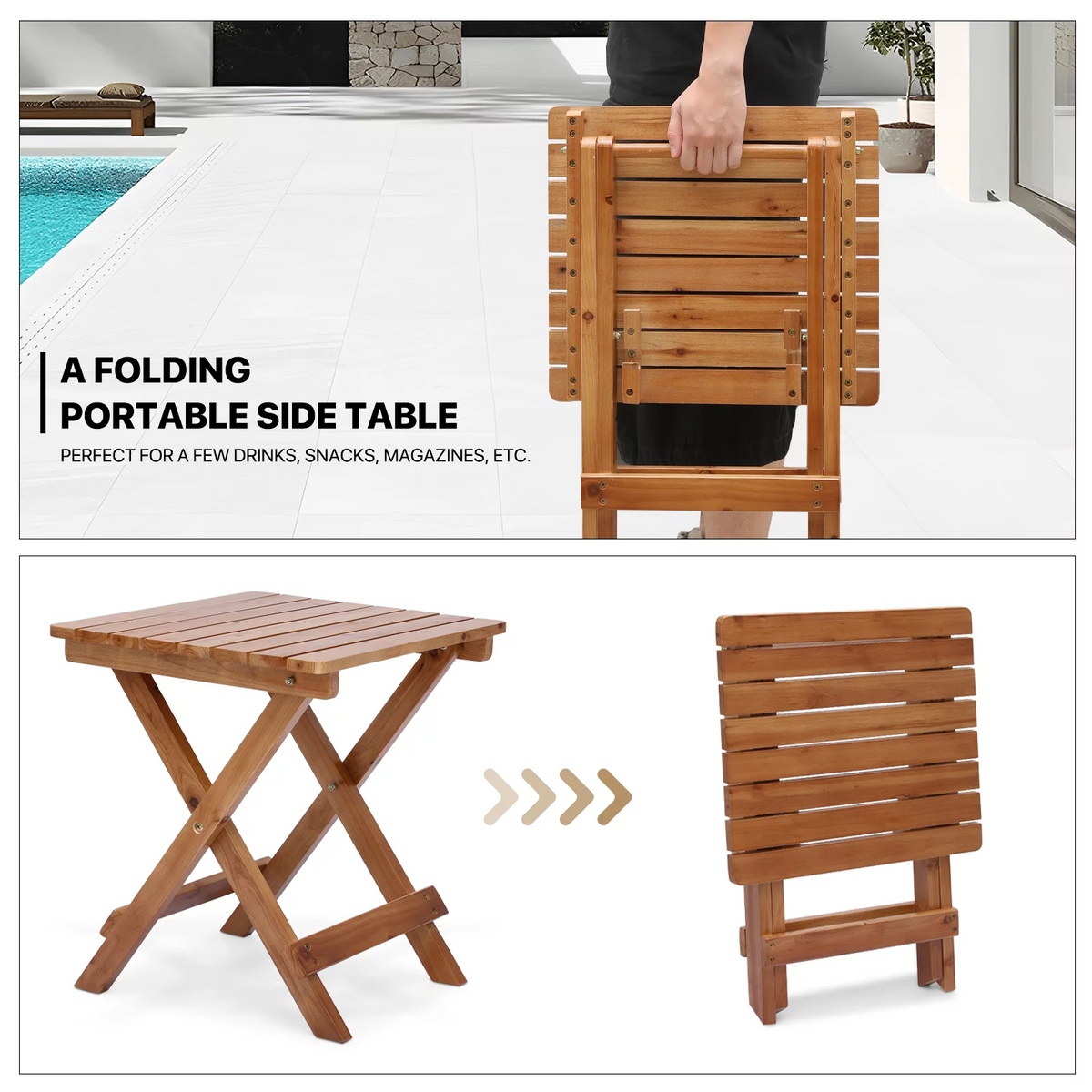Set of 3 Adirondack Chairs with Side Table O1708