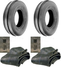 3.50-6 Tri Rib F-2 Tires with Tubes 4Ply U2357