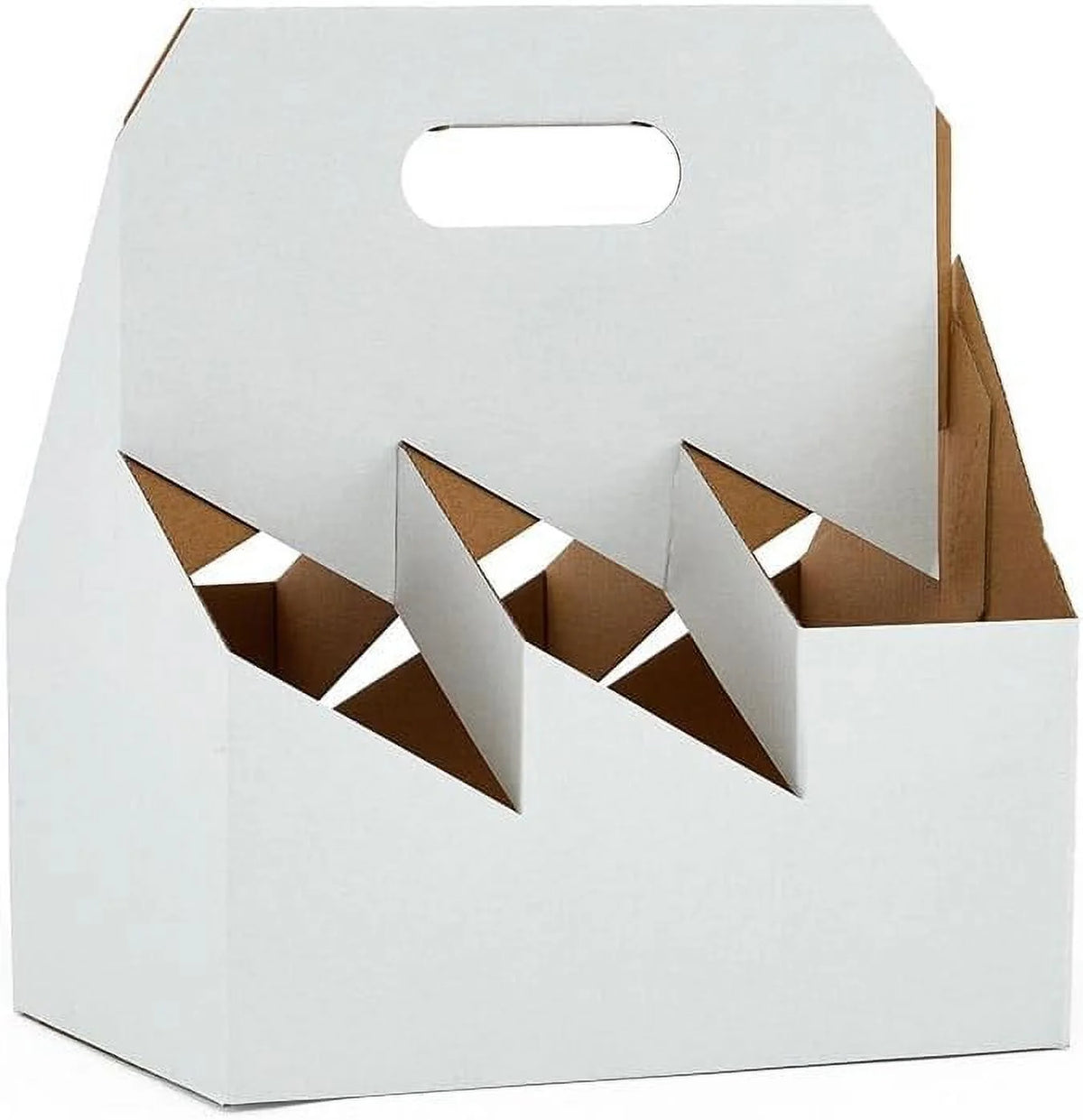White Six Pack Wine Bottle Q578