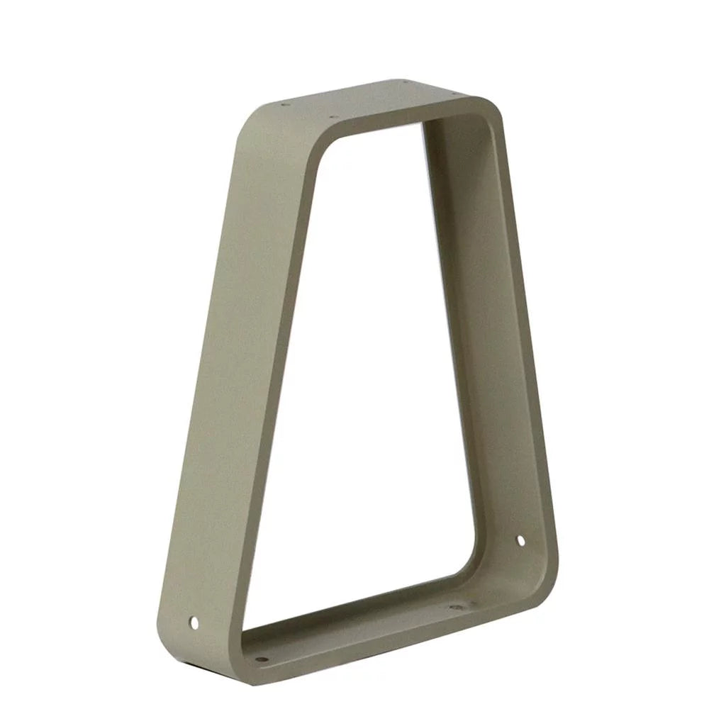 Aluminum Moveable Bench Pedestal 3"W x 13.75"D x 16.75"H Tan J3746