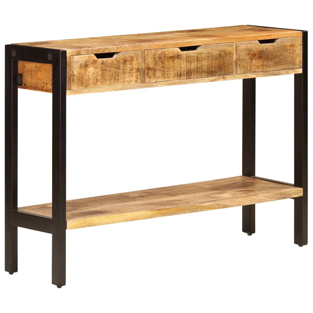 Mango Wood Sideboard with 3 Drawers and 1 Shelf F4905
