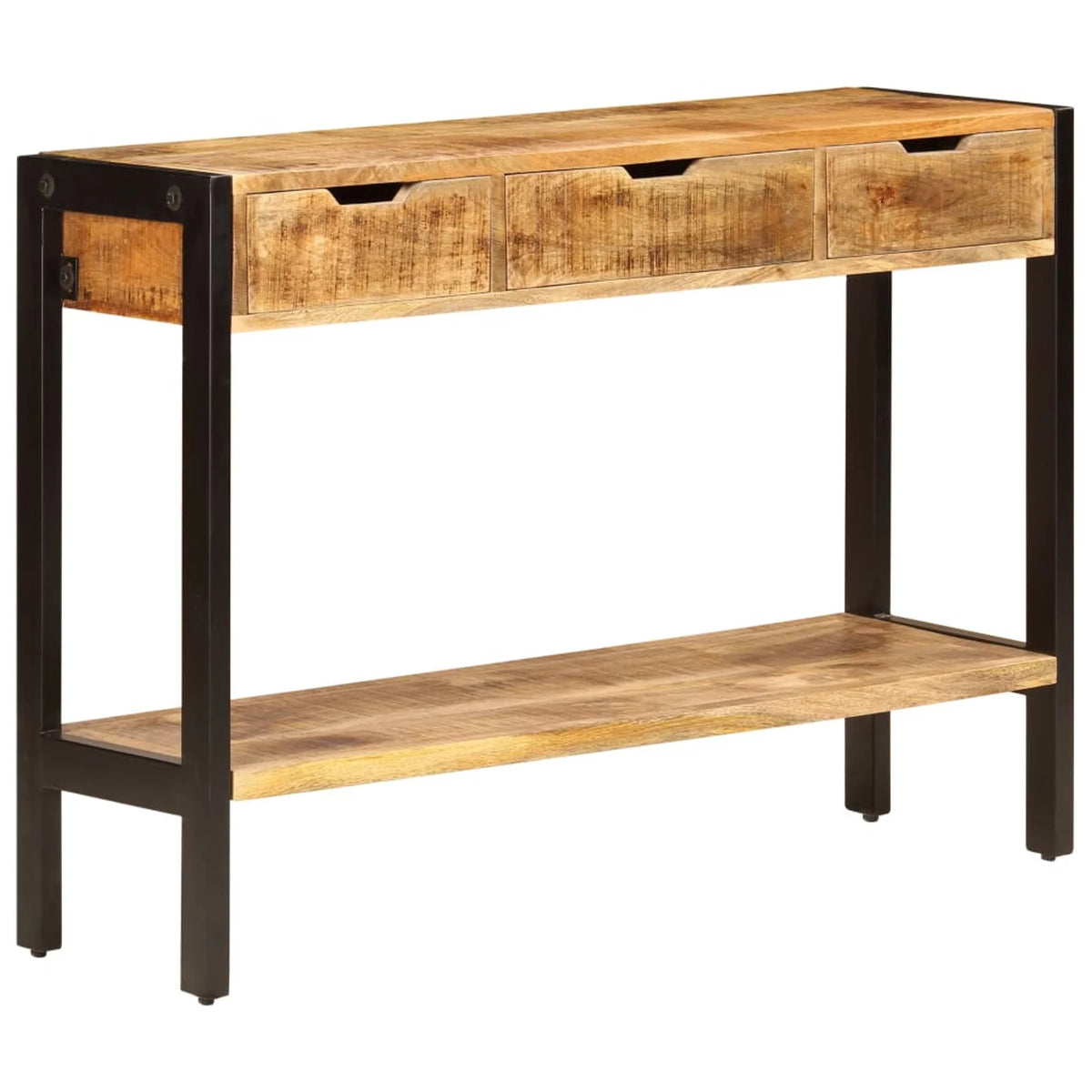 Mango Wood Sideboard with 3 Drawers and 1 Shelf F4905