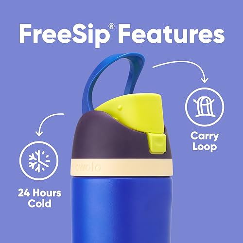 Insulated Stainless Steel Water Bottle with Straw S17386