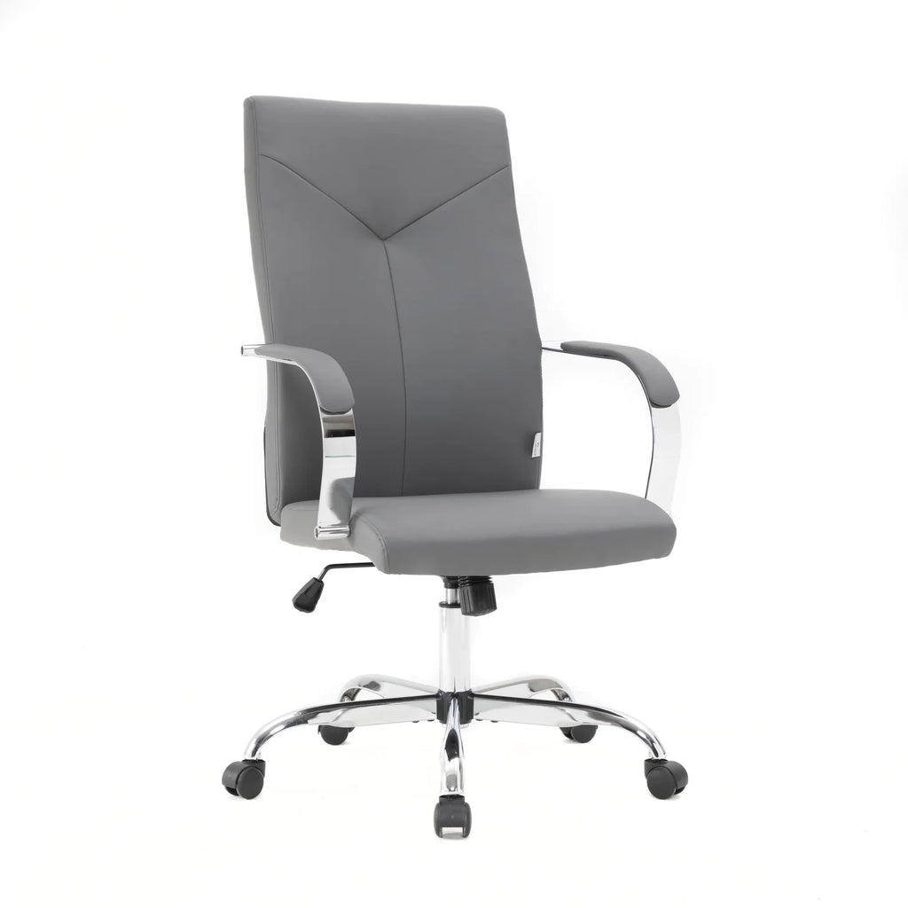 Adjustable Height Leather Office Chair with Tilt & 360 Degree Swivel E19982