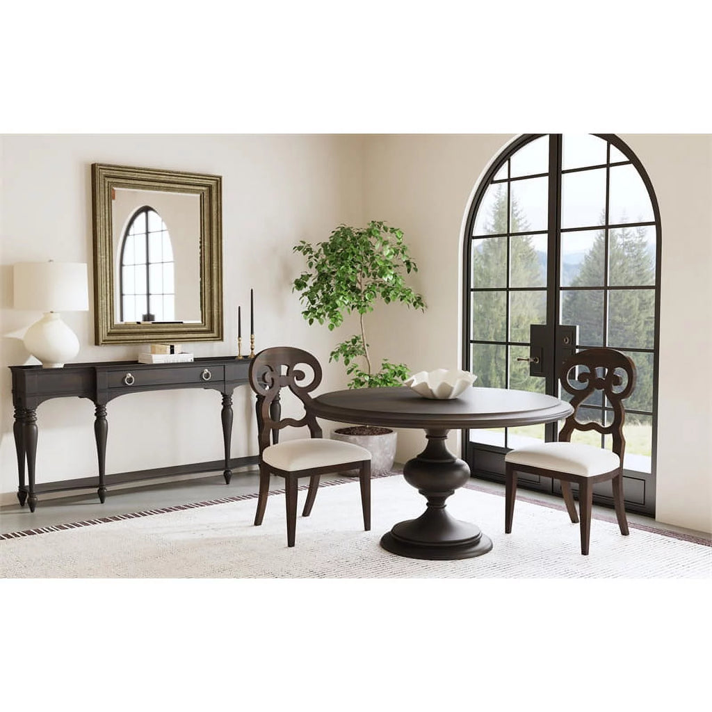 5-Piece Dining Table and 4 Side Chairs in Espresso J322
