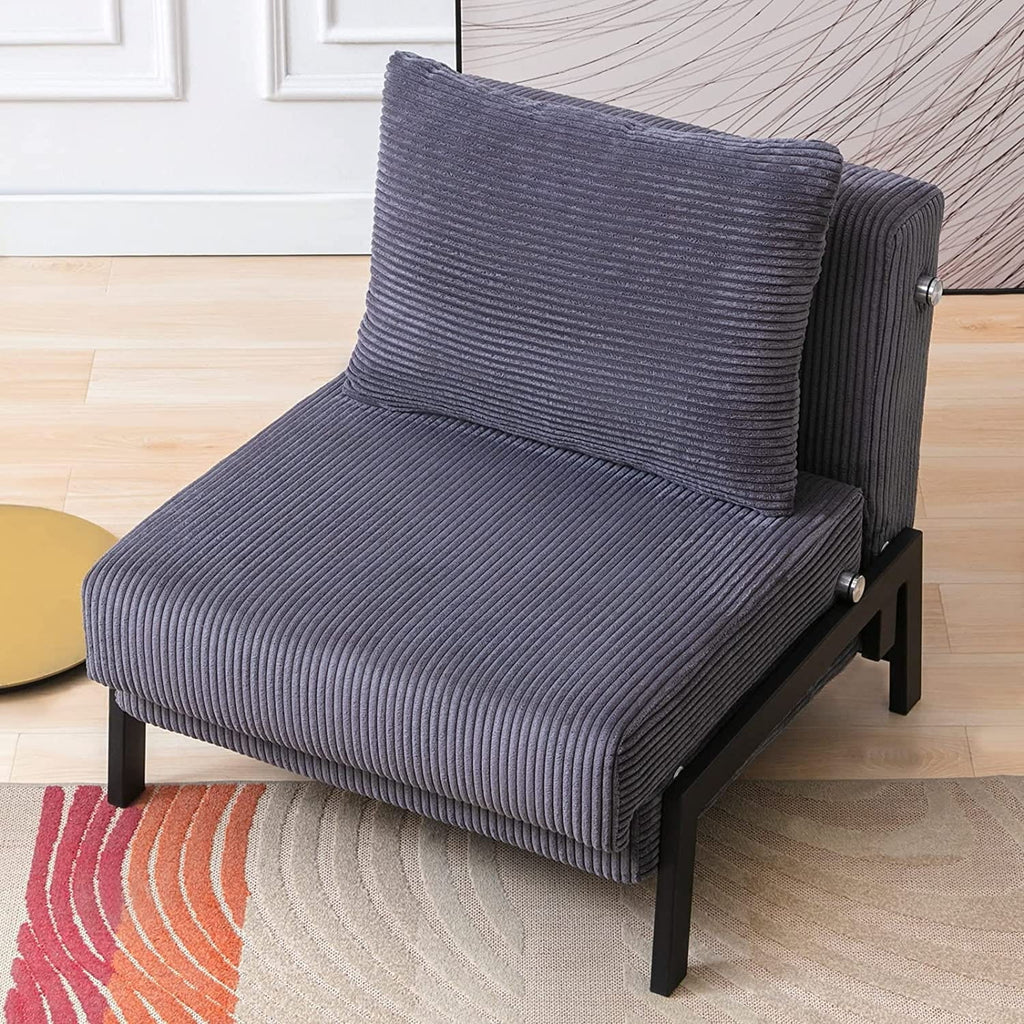 Foldable Sleeper Sofa Bed Dark Grey K59272