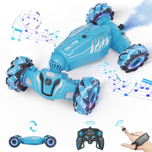 4WD Remote Control Stunt Car with Lights Music Sprayer H415