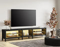 Black TV Stand with 16 Color LED up to 75 Inches T271563
