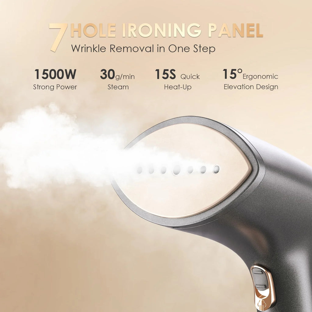 1500W Garment Steamer with 300ml Detachable Tank H28237