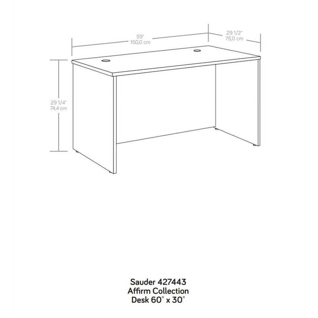 60x30" Engineered Wood Desk J14846