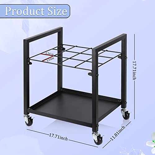 Metal Blueprint Storage Cart with Wheels 20 Slots J528