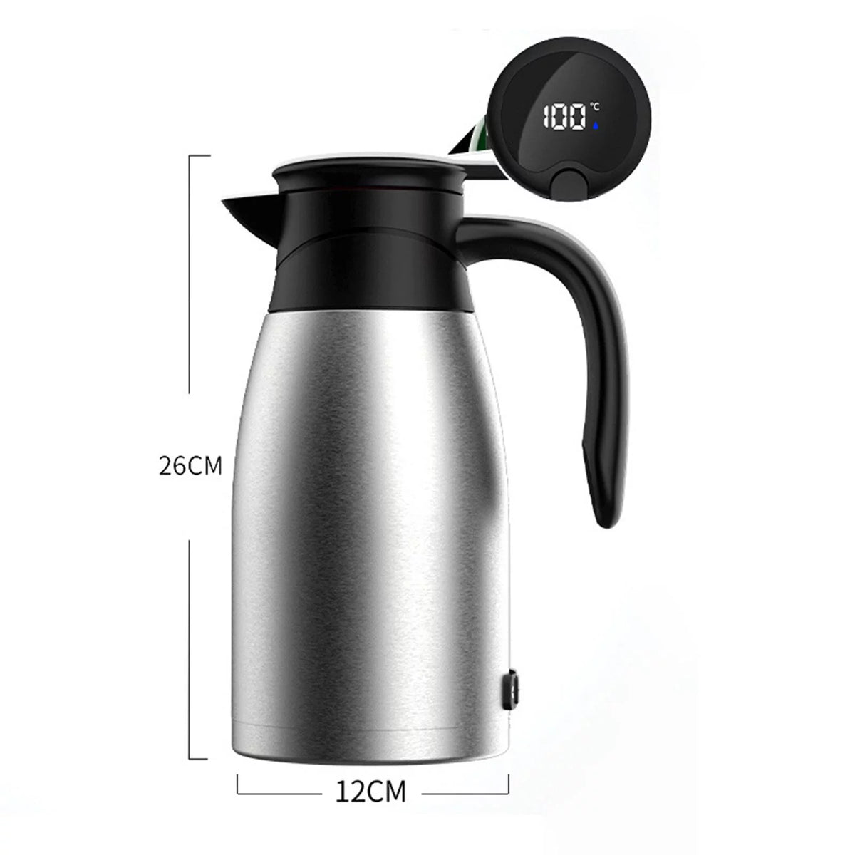 12V 1400ml Stainless Steel Car Kettle F57536