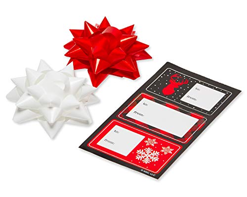 Red and Black Christmas Wrapping Paper Set with Cut Lines M25915