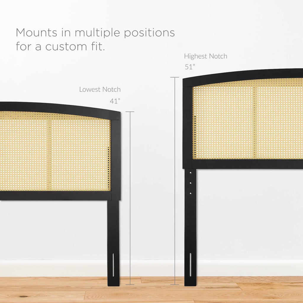 King Size Wood Black Headboard G6409