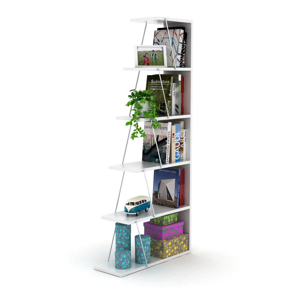 Modern 5 Tier Ladder Bookshelf N5653