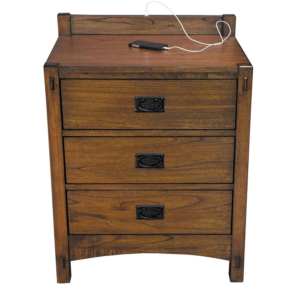 Solid Wood Bedroom Nightstand T87113