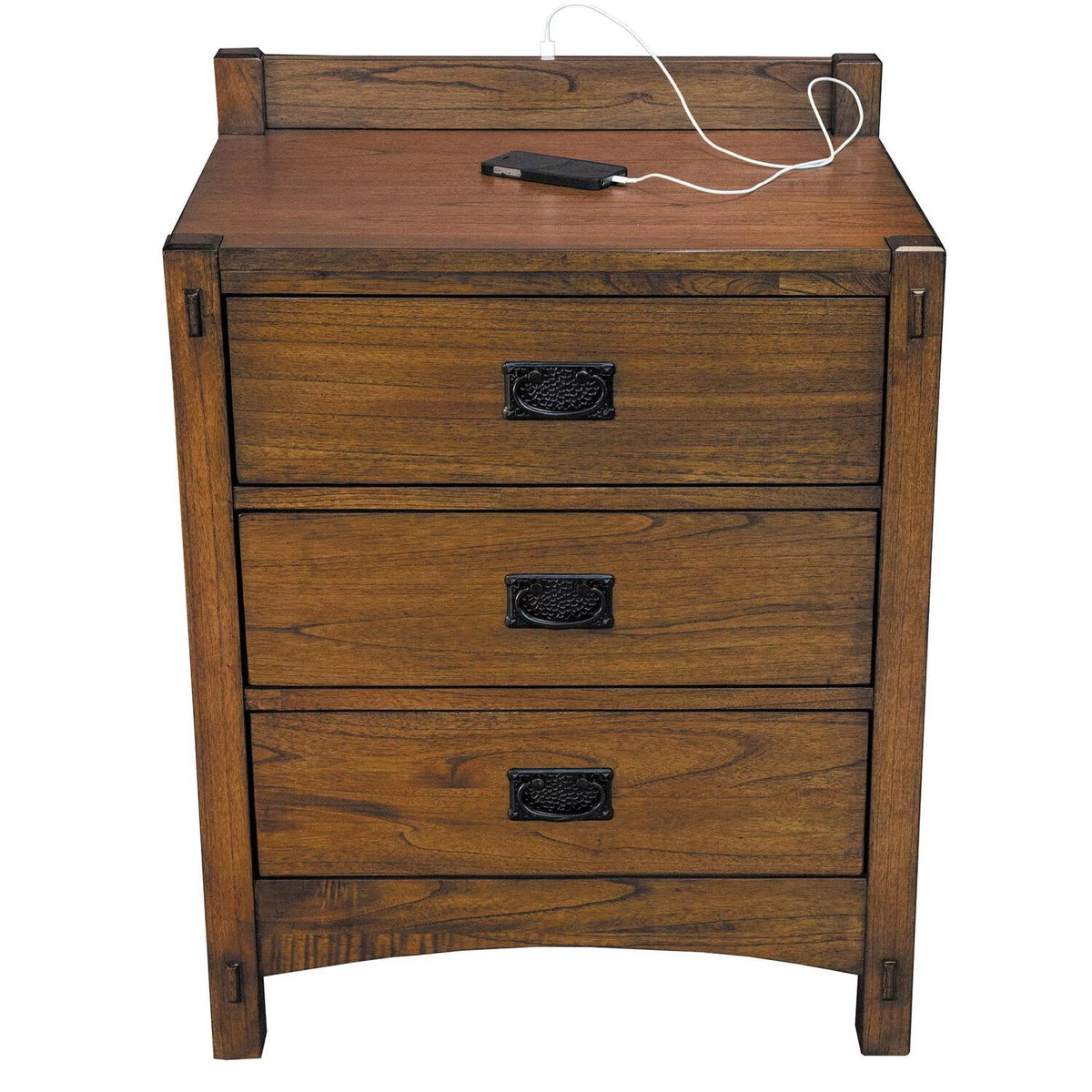 Solid Wood Bedroom Nightstand T87113