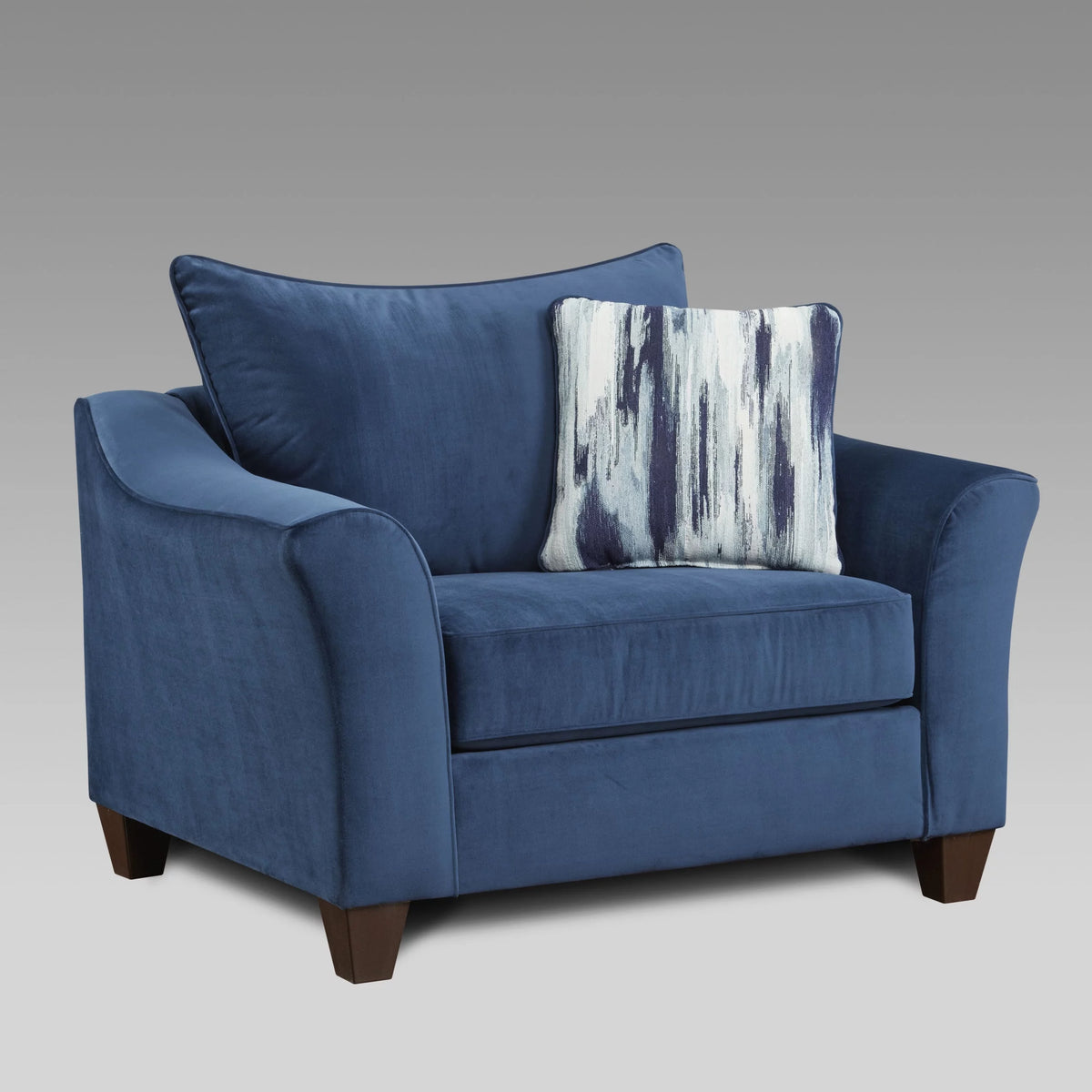 Navy Blue Fabric 3-Piece Sofa Set C297202