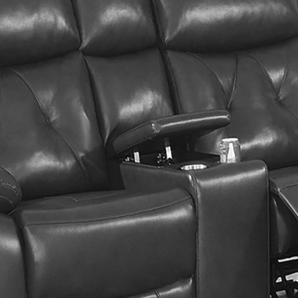 Taupe Power Reclining Loveseat Chair N41430