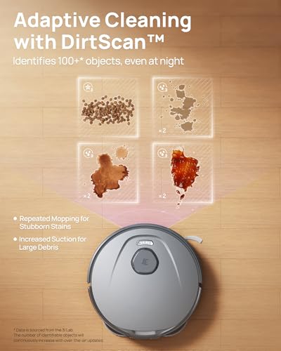Robot Vacuum and Mop Combo with Extendable Pad A10777
