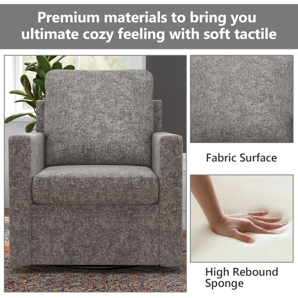 Light Gray Sherpa Accent Chair Y100480