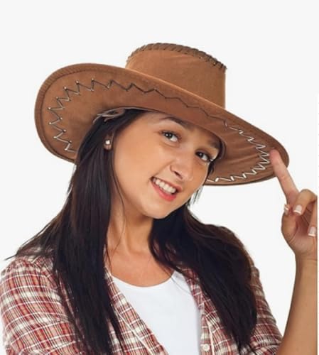 6 Set Western Cowboy Hat with Bandanna X209