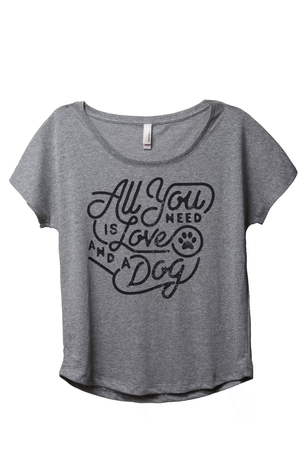 Heather Grey Slouchy Dolman T-Shirt A85737