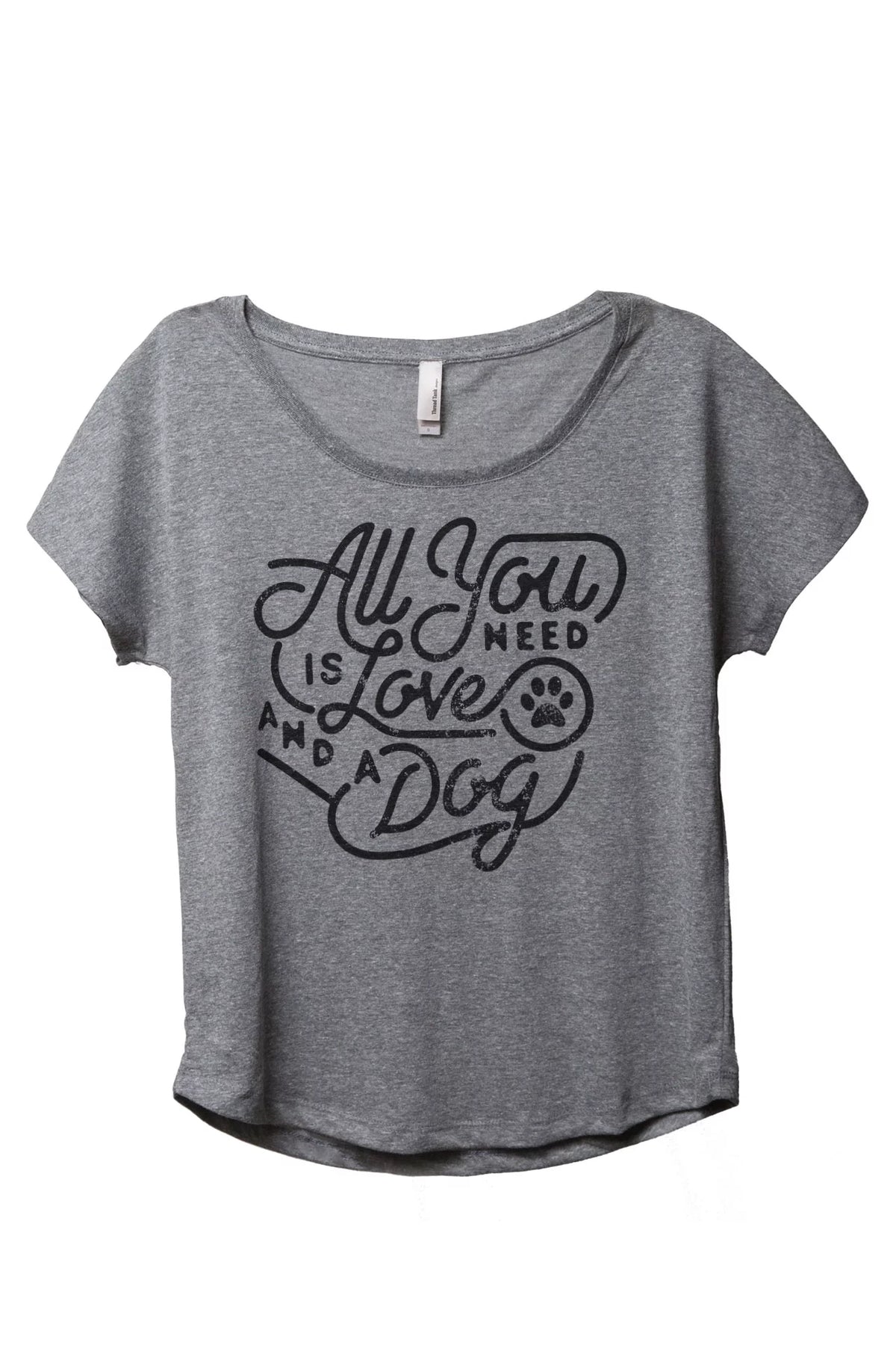 Heather Grey Slouchy Dolman T-Shirt A85737