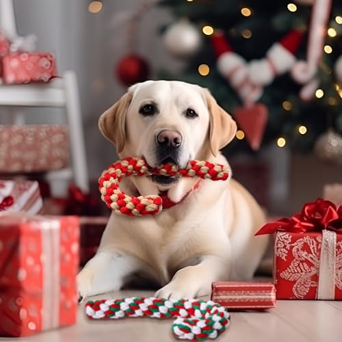 24 Pieces Christmas Dog Rope Toys K9706