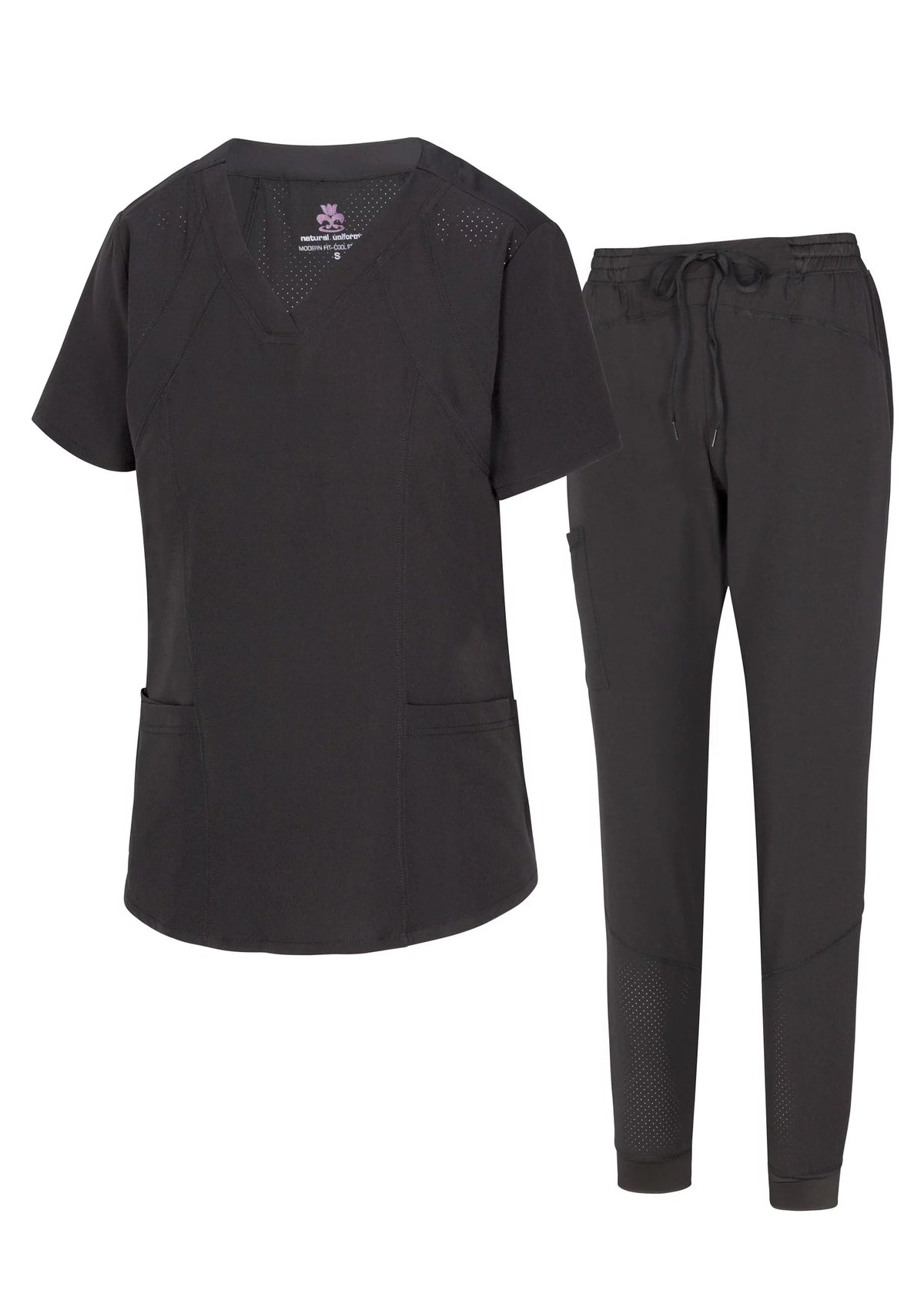 Women's 8 Pocket Jogger Scrub Set V467828