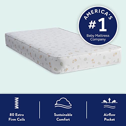 Waterproof Crib Mattress, Extra Firm Coils, 52"X28" S517706