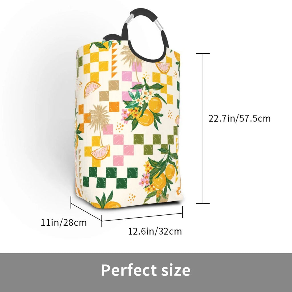 Large Canvas Fabric Laundry Hamper R1825