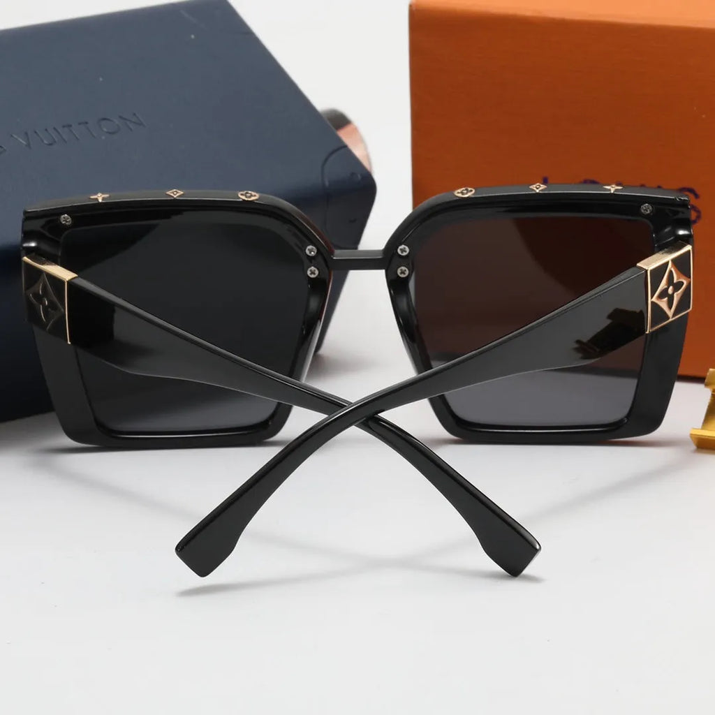 Simple Letter Print Polarized Sunglasses J18786