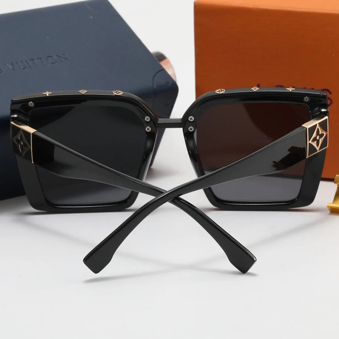 Simple Letter Print Polarized Sunglasses J18786