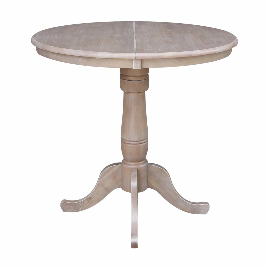 36" Round Top Pedestal Table with 12" Leaf U6362