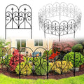 Decorative Garden Fence 32 in x 10 ft Rustproof Metal N300615