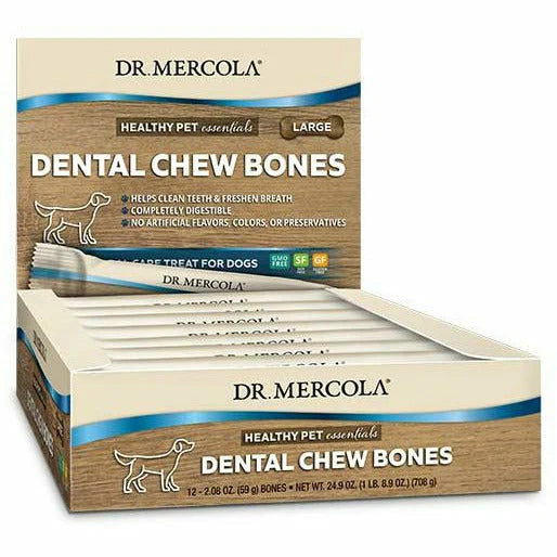 Dog Dental Chew Bones Large 2.08oz 12 pk Q9782