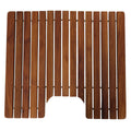 Solid Teak Wood Toilet Mat 20 x 18 R877112