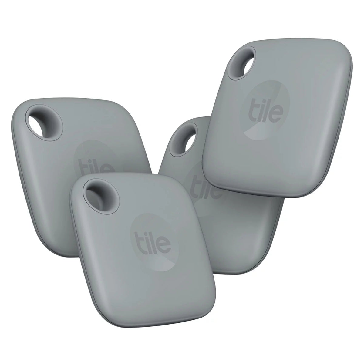 Bluetooth Tracker Keys Finder and Item Locator 4 Pack Grey W812743