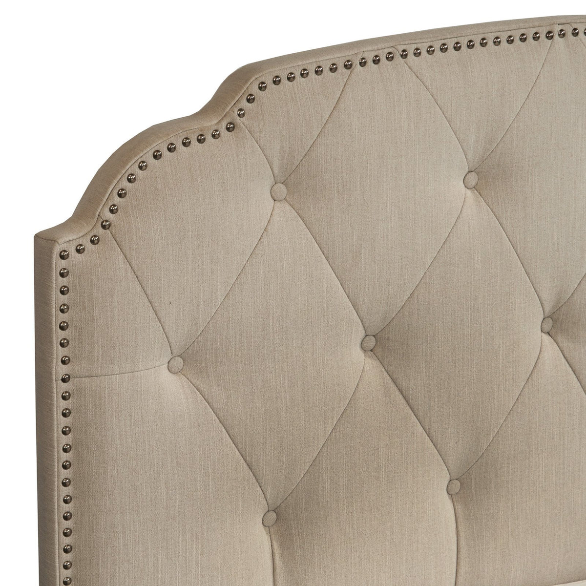 King All-In-One Shaped Corners Upholstered Bed N1858